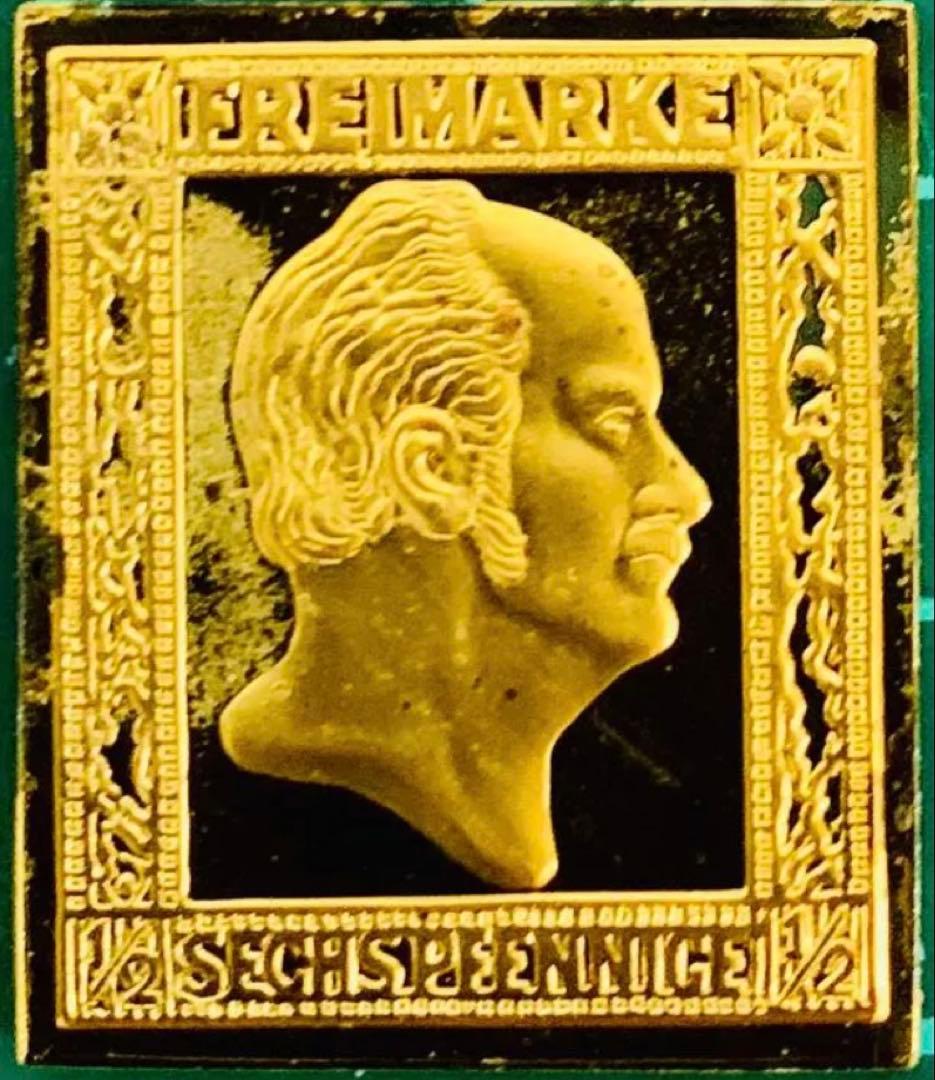 フランクリンミント 切手レプリカ 世界の国々の最初の切手 プロシア 説明書付1枚