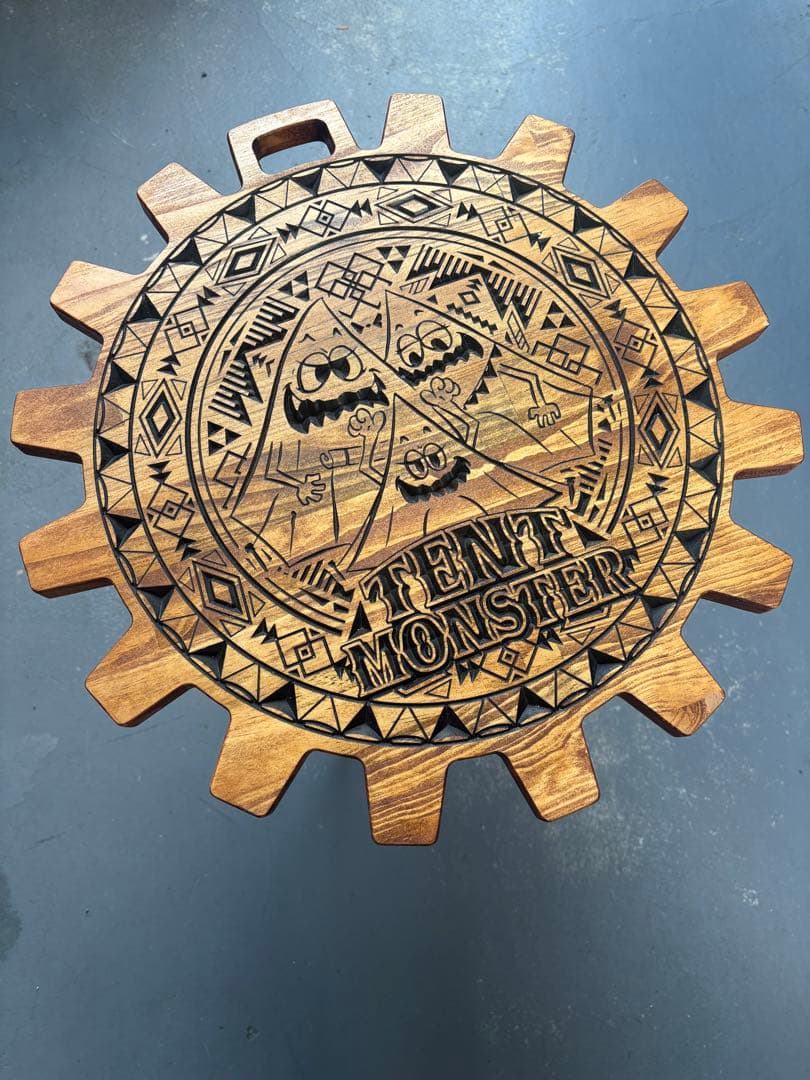 TENT MONSTER ギア型木製テーブル