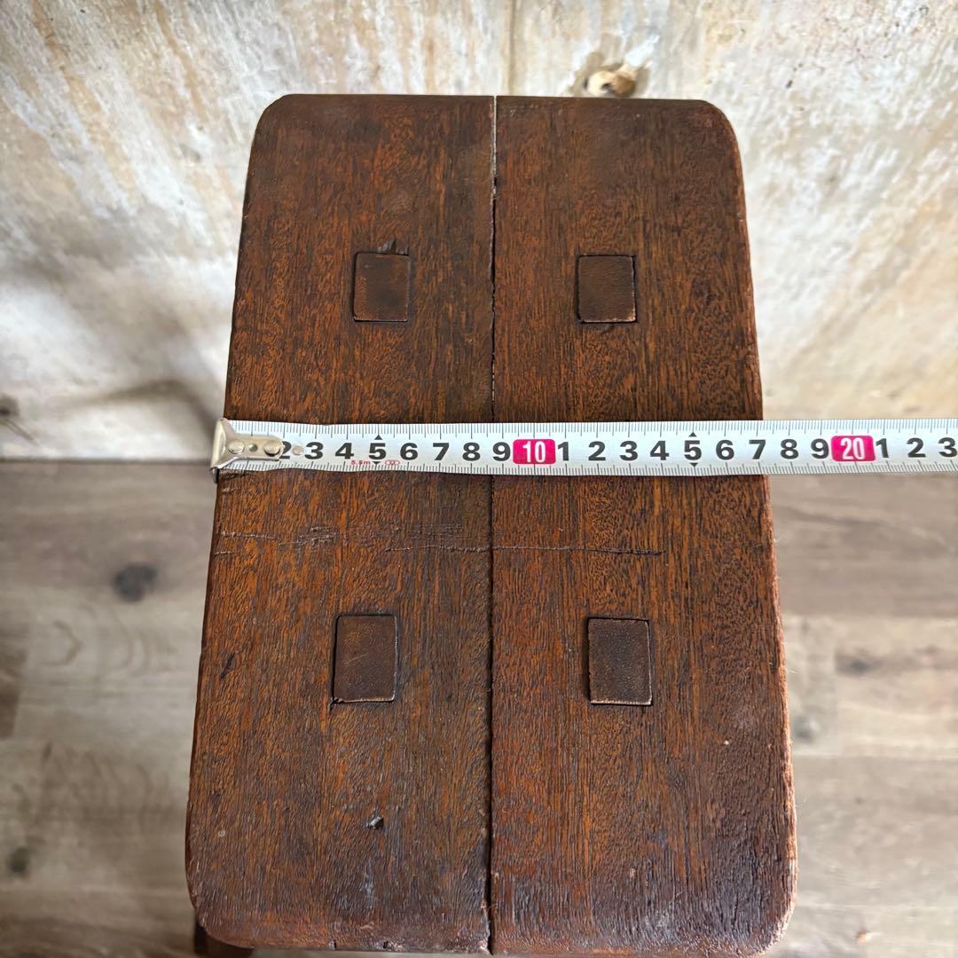 古道具　ヴィンテージ ラダー　脚立　無垢材　レトロ　アンティーク