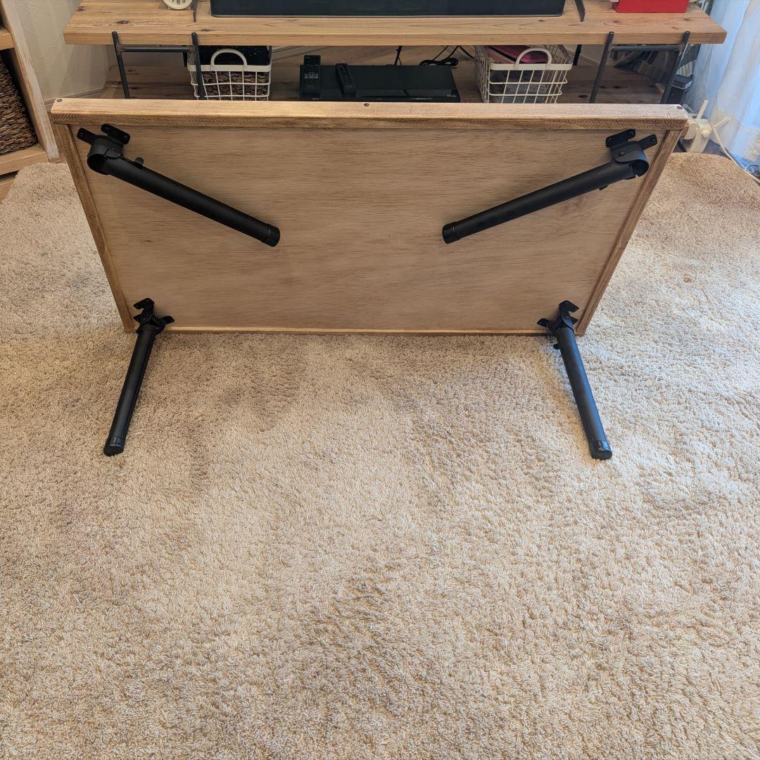 kapochanローテーブル　✨木製　ハンドメイド　サイドテーブル　古材風