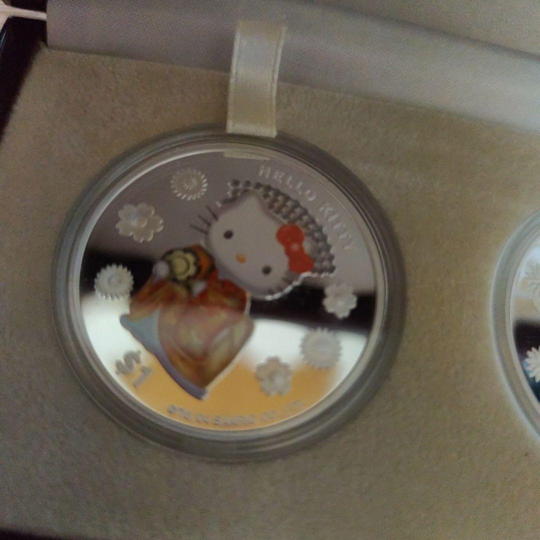 祝30周年記念ハローキティKABUKI銀貨プルーフ3枚セット