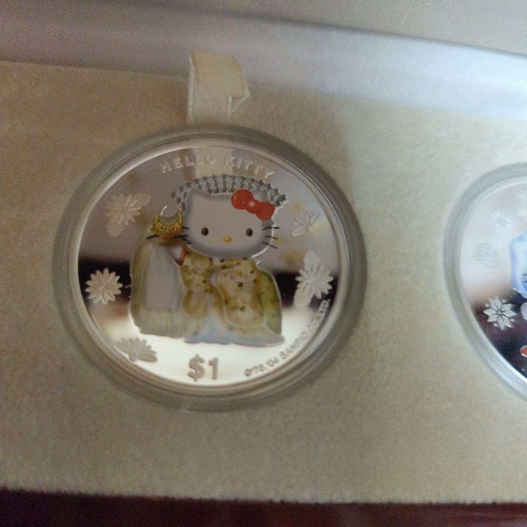 祝30周年記念ハローキティKABUKI銀貨プルーフ3枚セット