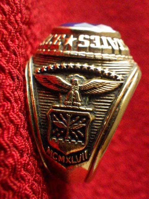 レア【1980年代頃】米軍 USAF ゴールド ヴィンテージ ミリタリー リング