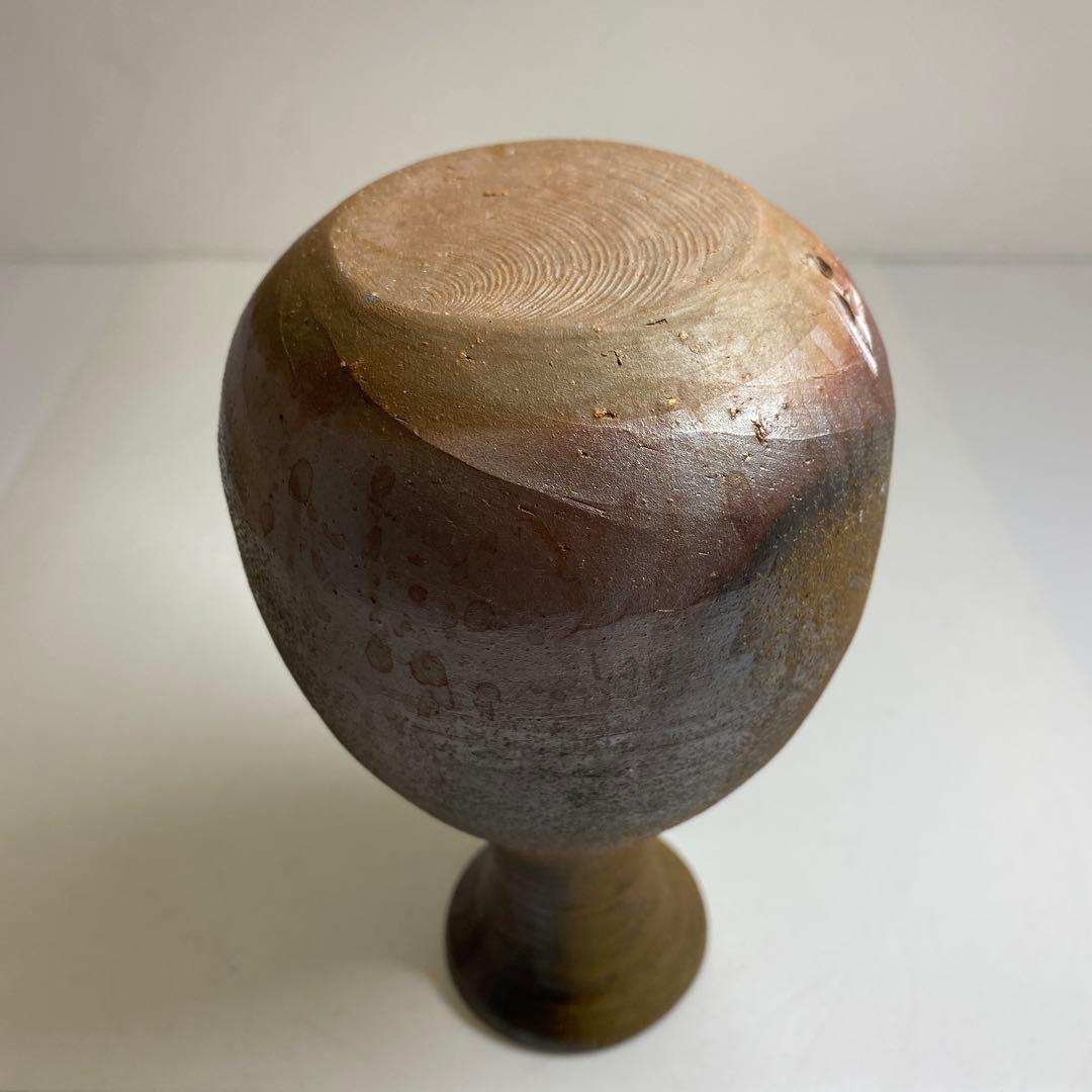 専用　藤原雄　備前花入　共箱　高さ18㎝　東Y7-0307②タカチ