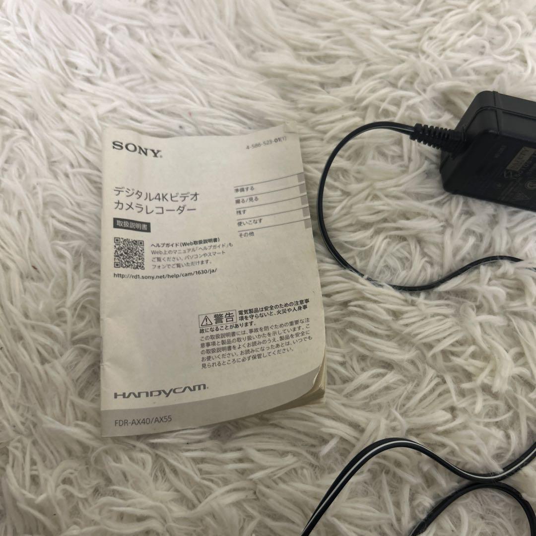 【動作確認済み】ソニー SONY ビデオカメラ FDR-AX40 4K 黒