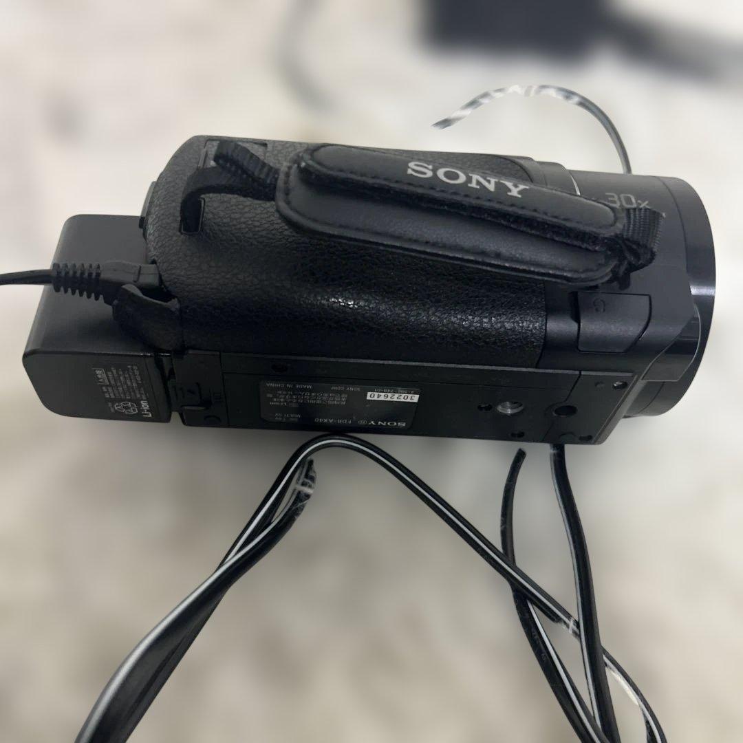 【動作確認済み】ソニー SONY ビデオカメラ FDR-AX40 4K 黒