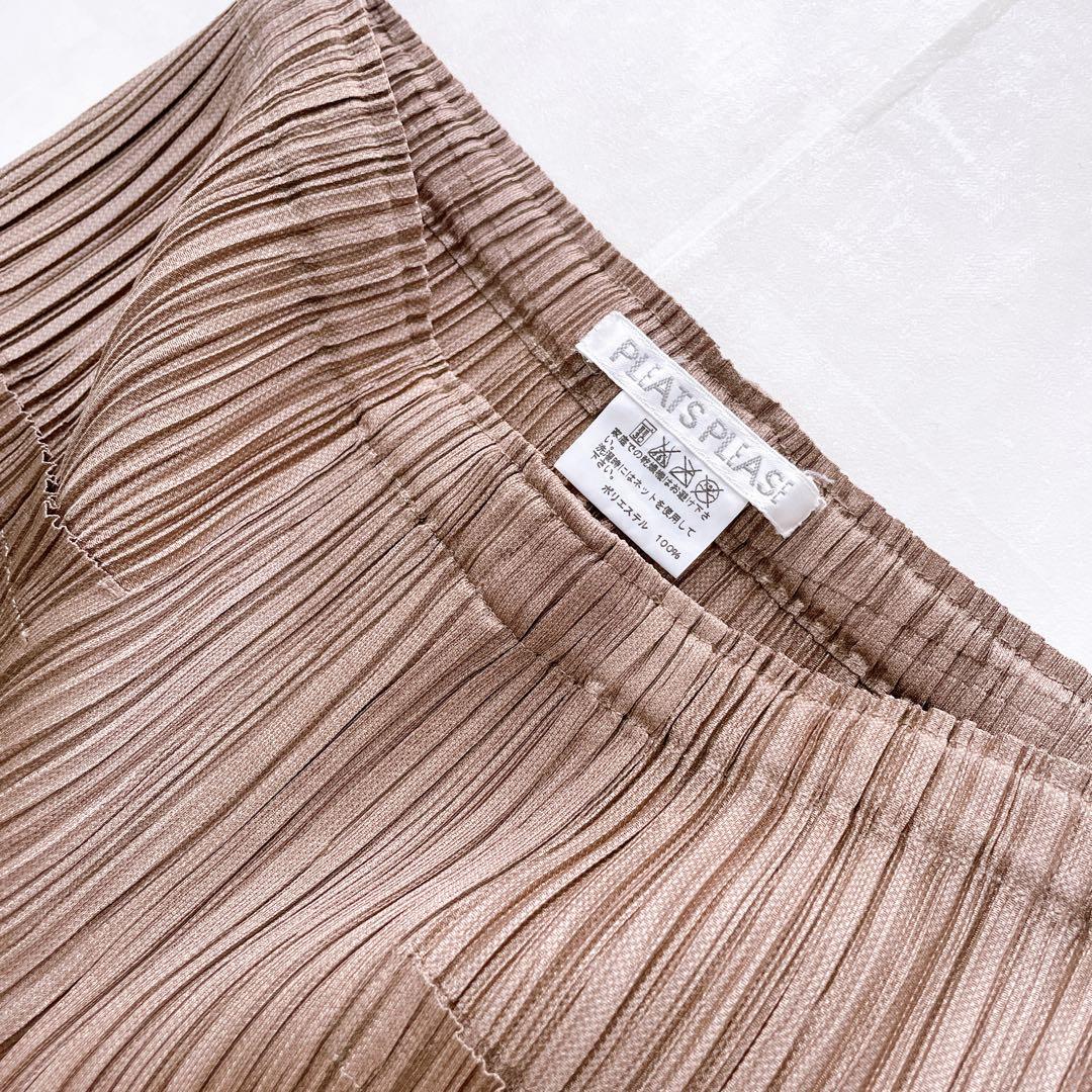 極美品✨プリーツプリーズ イッセイミヤケ サルエルパンツ ブラウン サイズ2