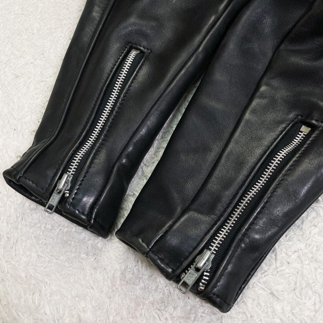 希少★shott レザージャケット ライダースジャケット ボアライナー付 34