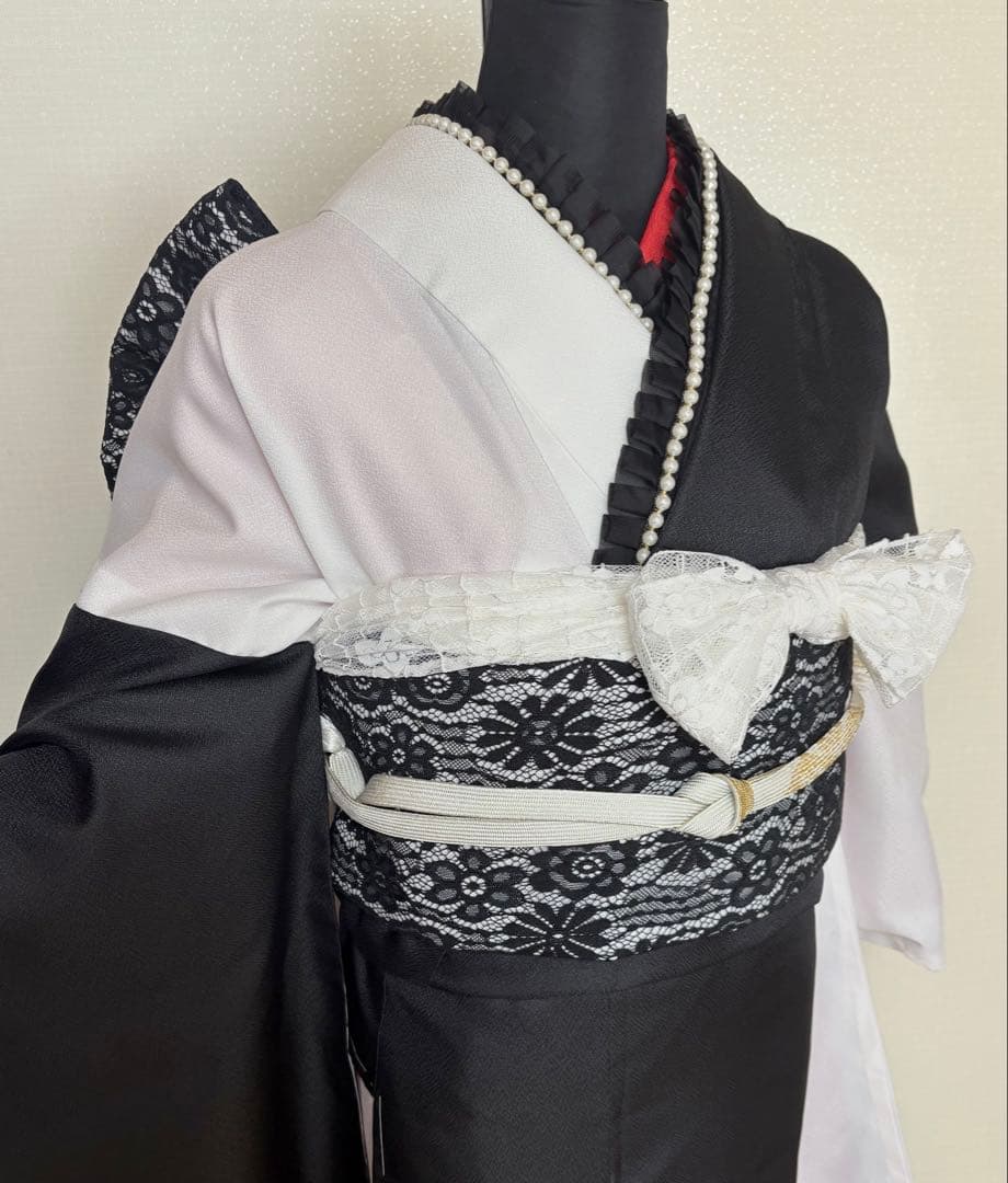 【セール中】振袖 フルセット 洗える 新品 レース 袋帯 草履 成人式 着物