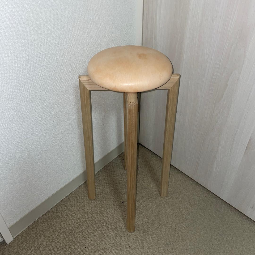 美品 匠工芸 TAKUMI マッシュルームスツール 日本製家具 Mサイズ