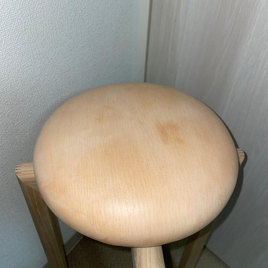 美品 匠工芸 TAKUMI マッシュルームスツール 日本製家具 Mサイズ