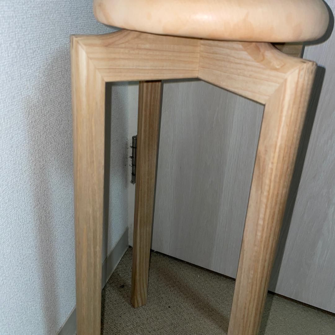 美品 匠工芸 TAKUMI マッシュルームスツール 日本製家具 Mサイズ