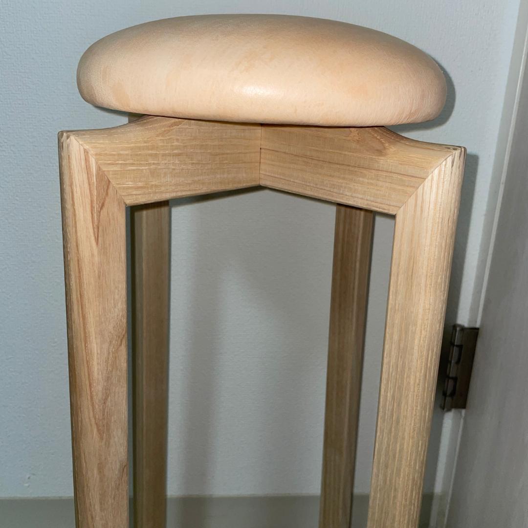 美品 匠工芸 TAKUMI マッシュルームスツール 日本製家具 Mサイズ