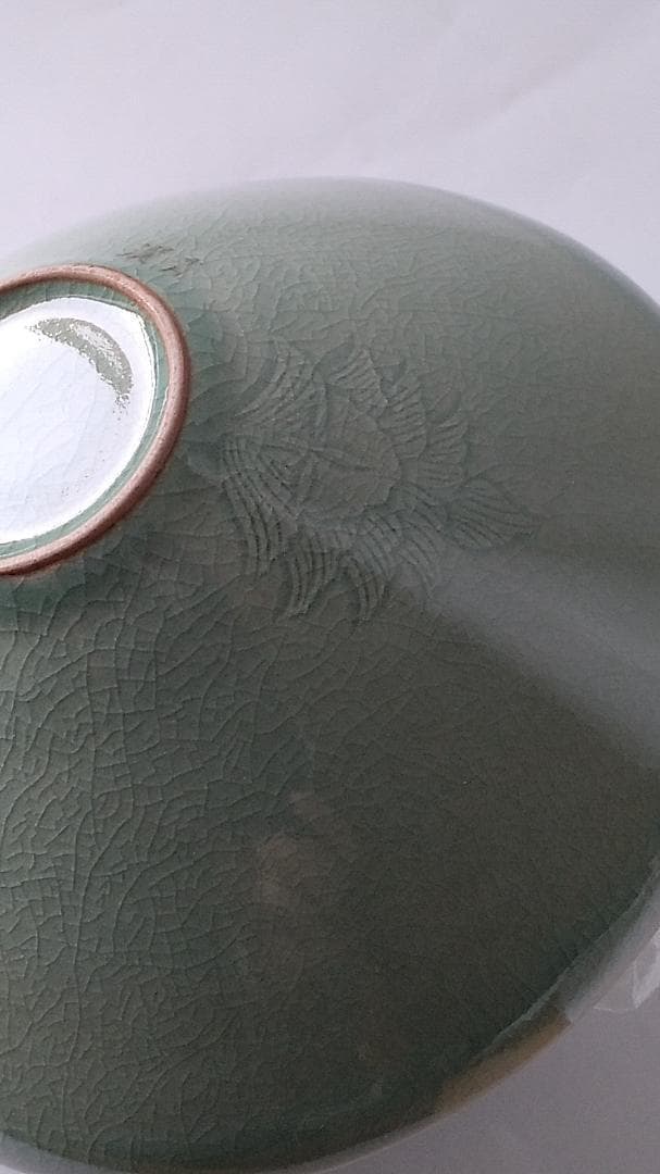 金福漢 漢青 高麗 高麗青磁 青磁器 共箱 栞 茶道具 茶器 茶碗 美品 です。