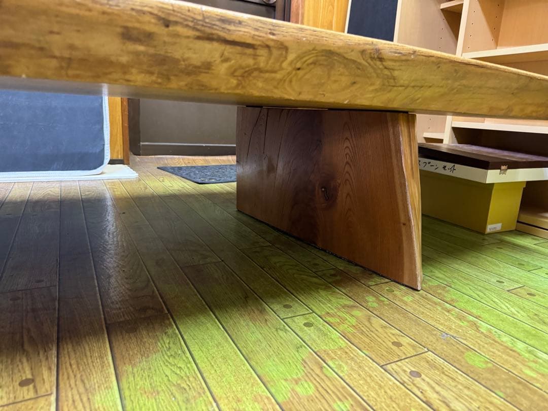 1枚板　机　テーブル　座卓　レトロ