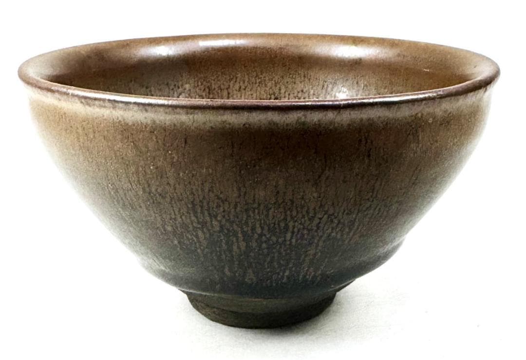宋時代 建窯兎毫盞 禾目天目茶碗 唐物 伝世品焼物 ウブ品 骨董 WWTT056