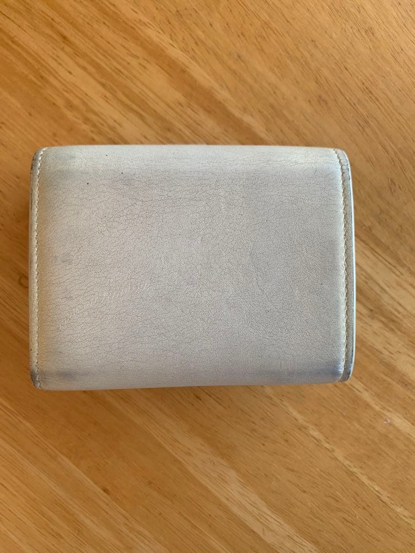 ★SAINT LAURENT★ホワイト 三つ折り財布