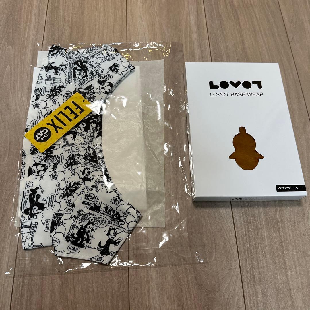 LOVOT ベロアカットソーキャメル、FELIX ヴィンテージプリントシャツ新品