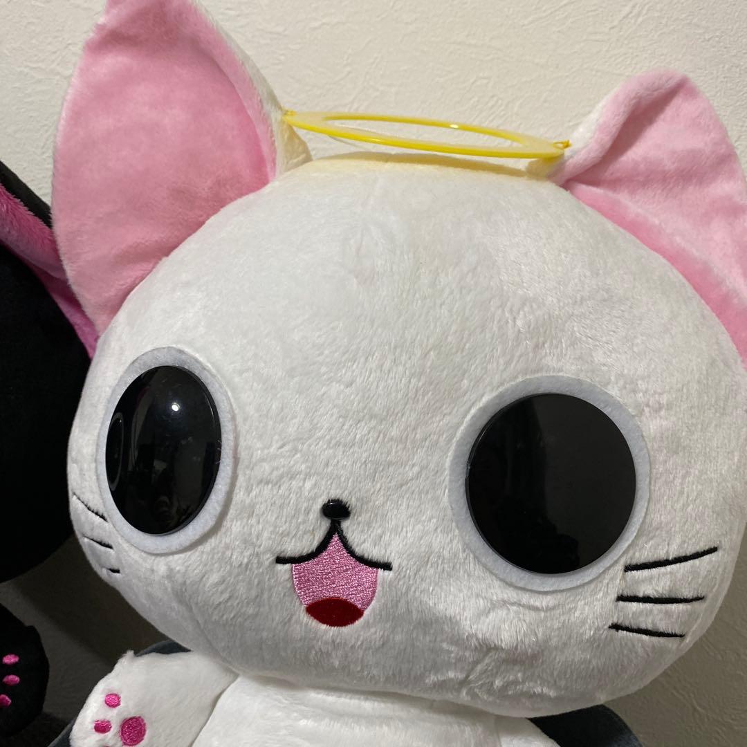 激レア！新品 特大 にゃんぱいあ　にゃてんし　ぬいぐるみ　２体セット　タグ付き
