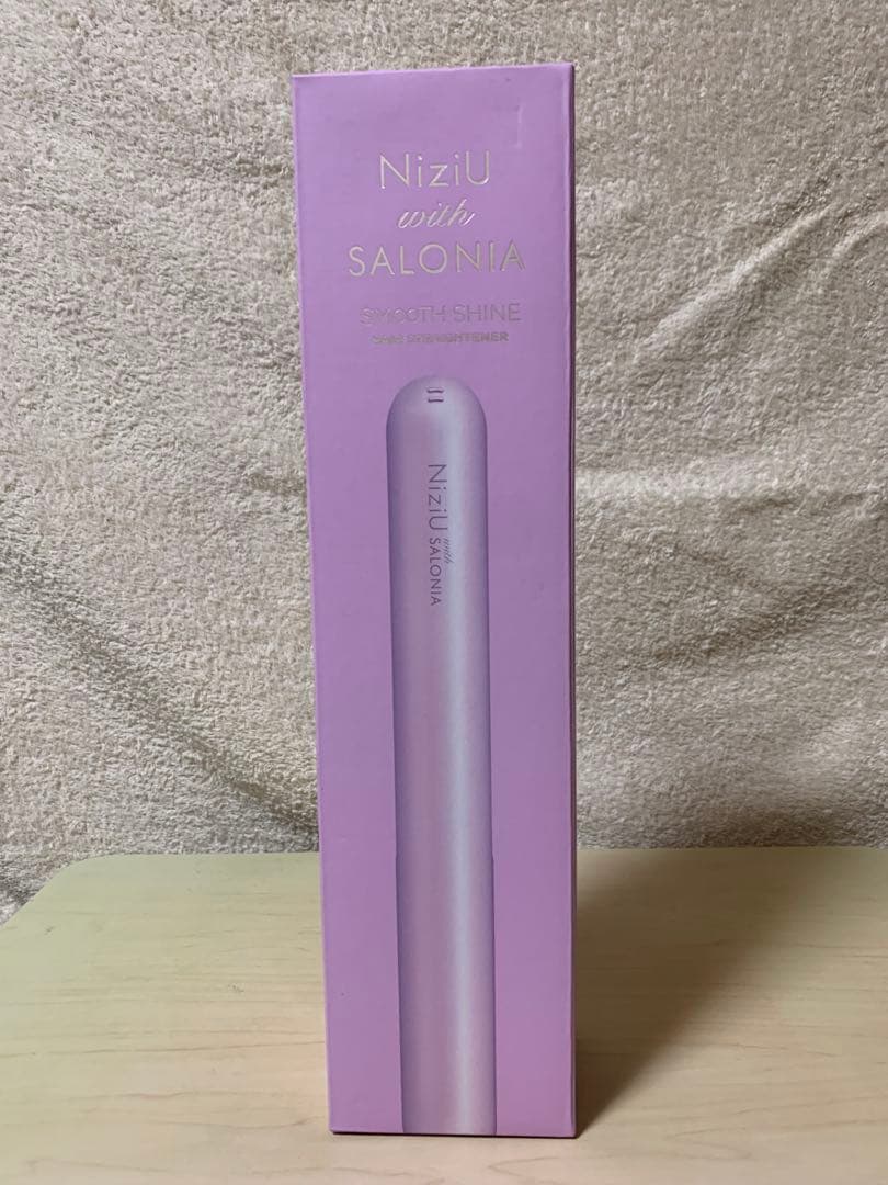 NiziUコラボ サロニア スムースシャインストレートアイロン プリズムパープル