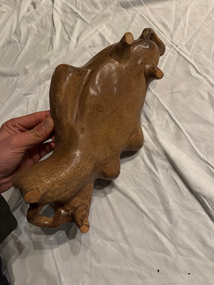 魚形の型 2つ持ち手付き　チェコ製陶器