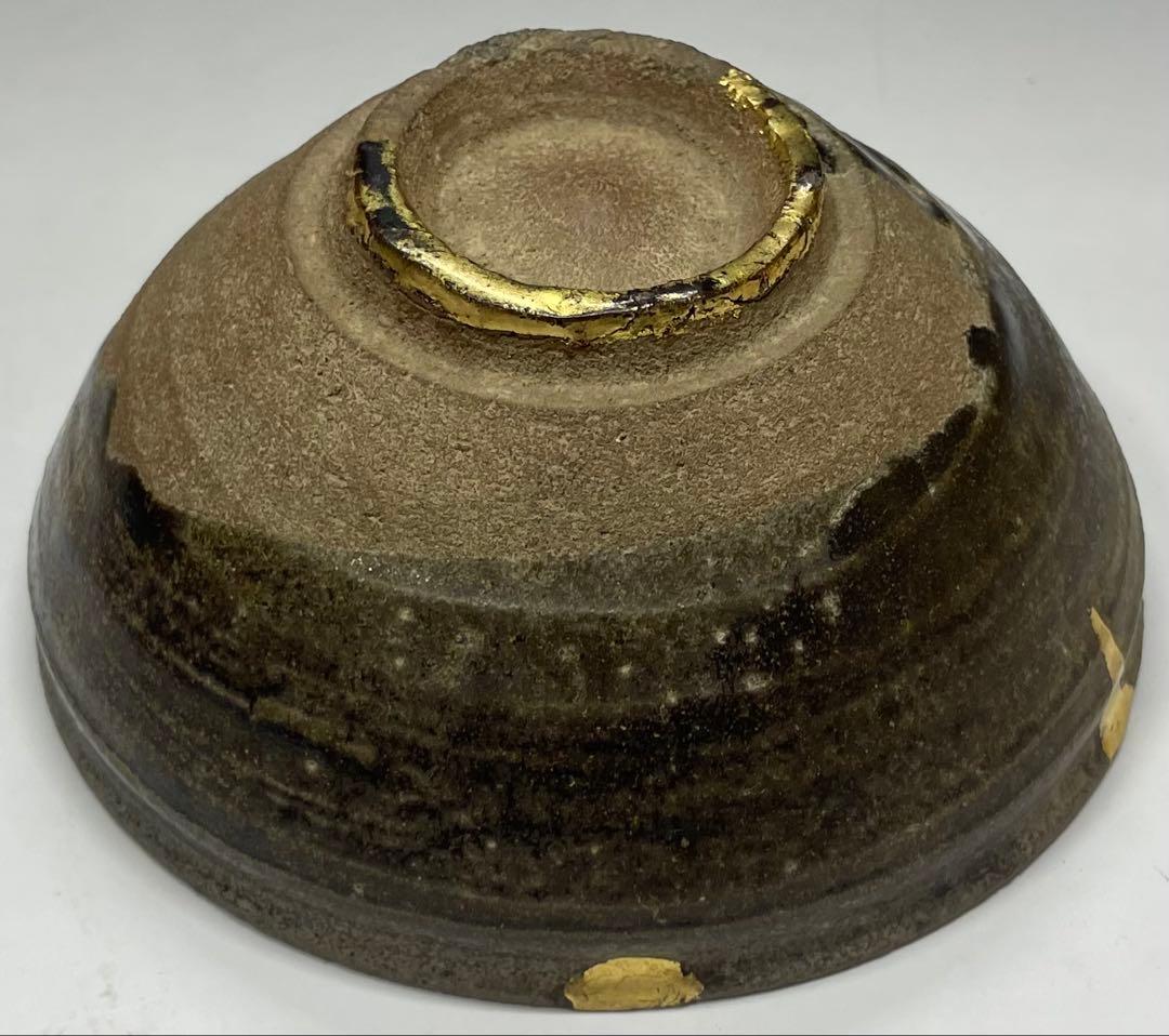 天目茶碗　宋　吉州窯　本金直し　時代箱　Y687