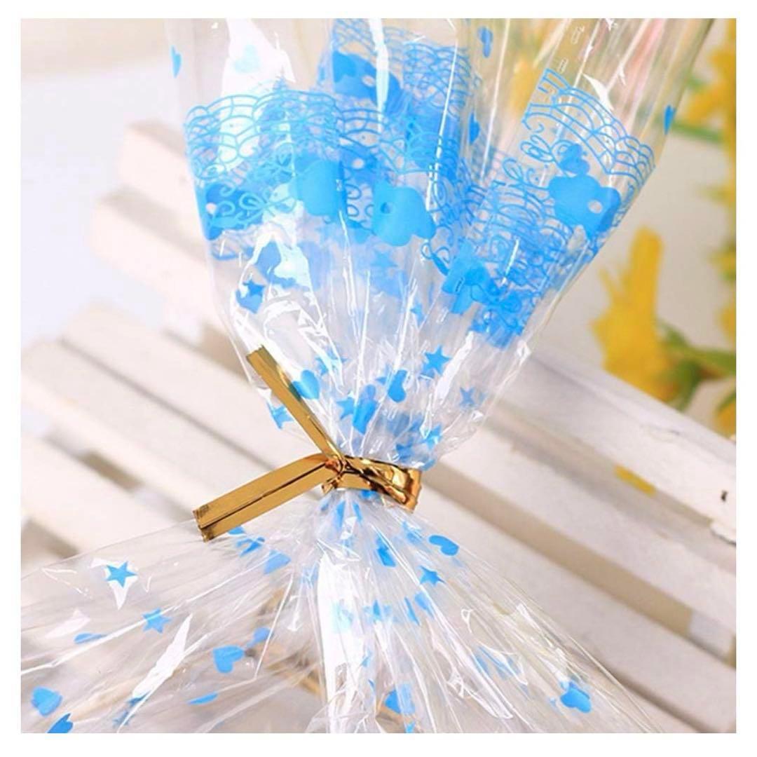 ラッピングタイ モール プレゼント バレンタイン クッキー 小物 梱包 モール