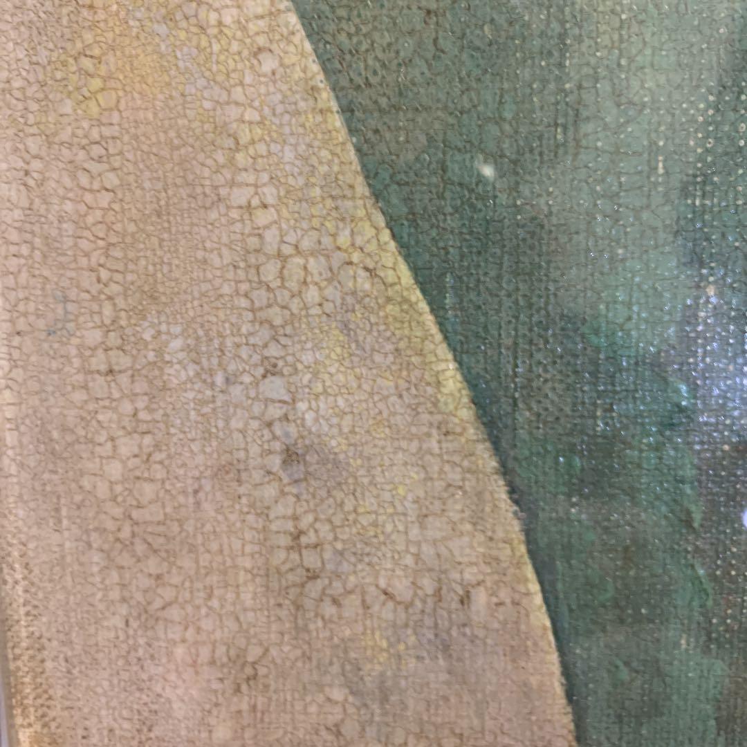 絵画　山のように大きな女性像です。