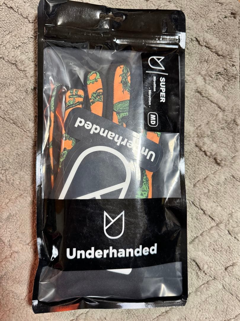 激レア‼️ Underhanded 手袋 Mサイズ オレンジ/グリーン　限定値下‼️