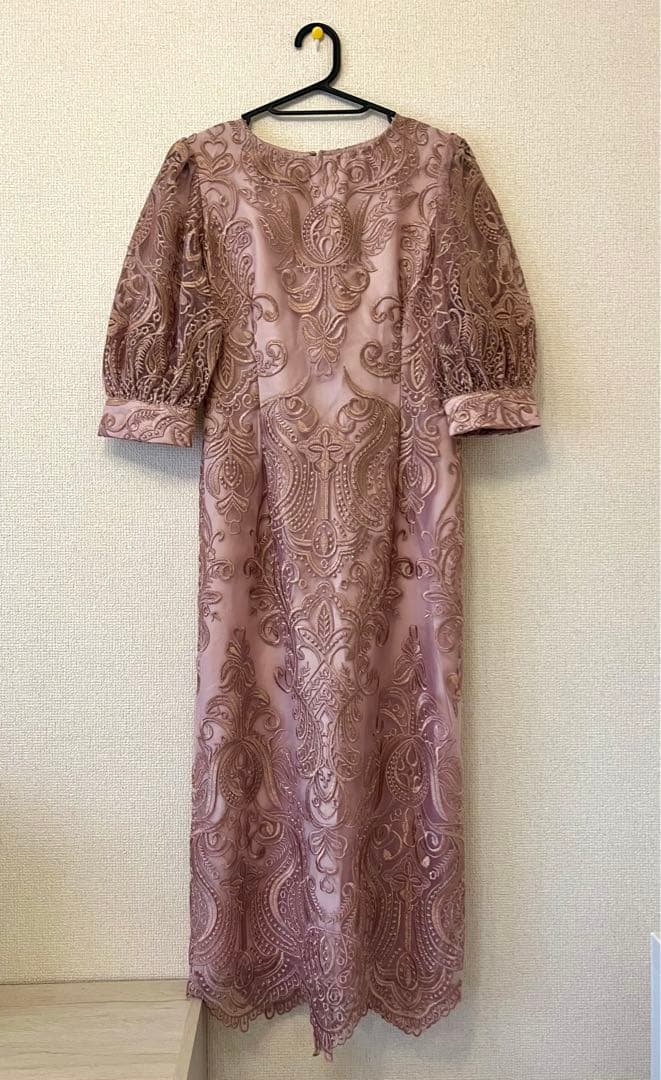 《美品》刺繍レース　オケージョンドレス