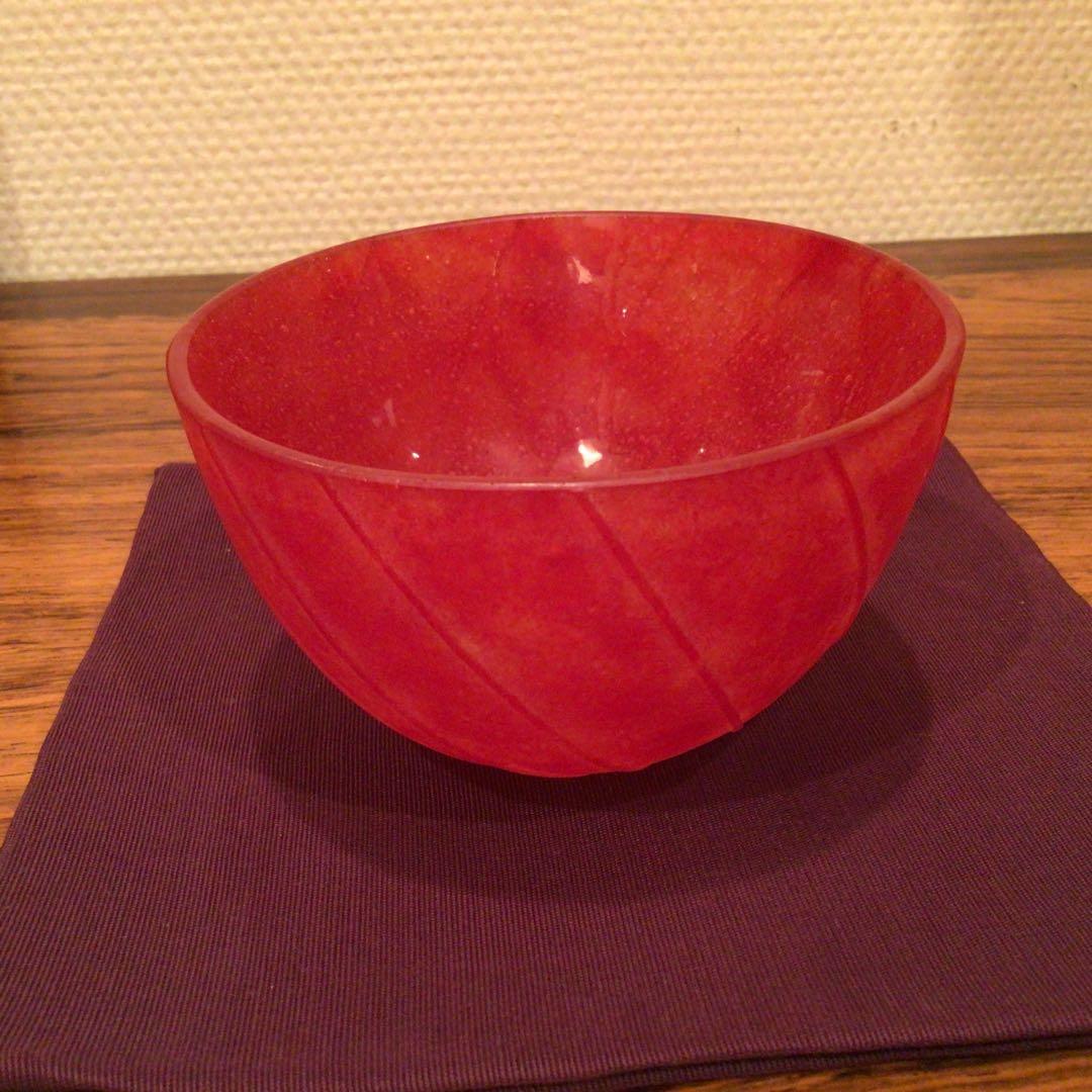 大室桃生さん　パート・ド・ヴェール　ガラスボウル