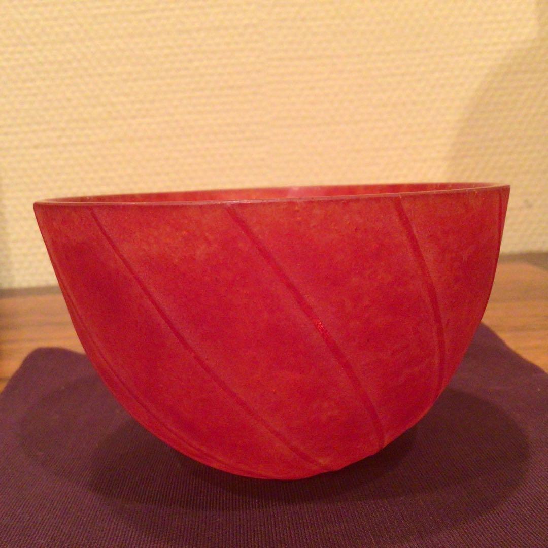 大室桃生さん　パート・ド・ヴェール　ガラスボウル