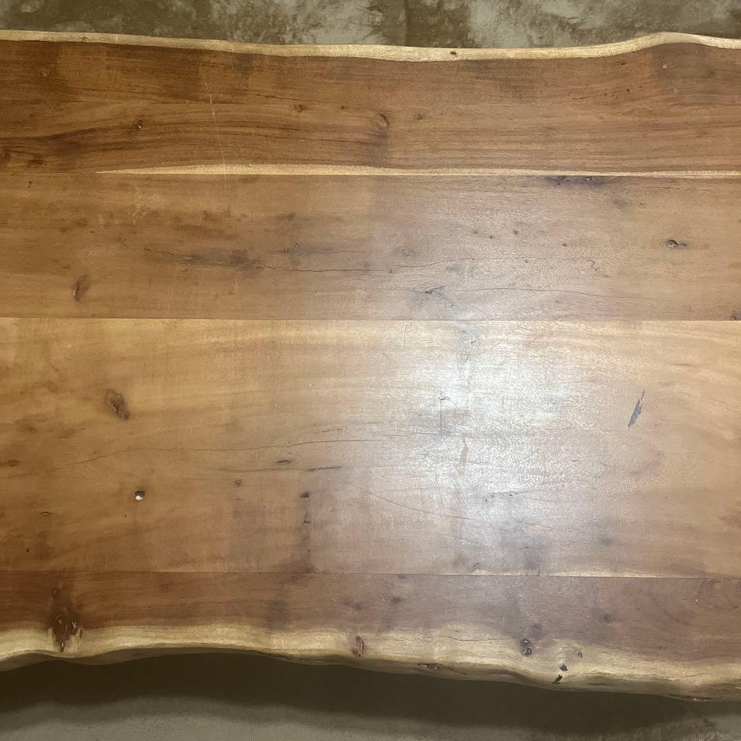 天然木　無垢　ローテーブル　アンティーク　レトロ　ダイニングテーブル