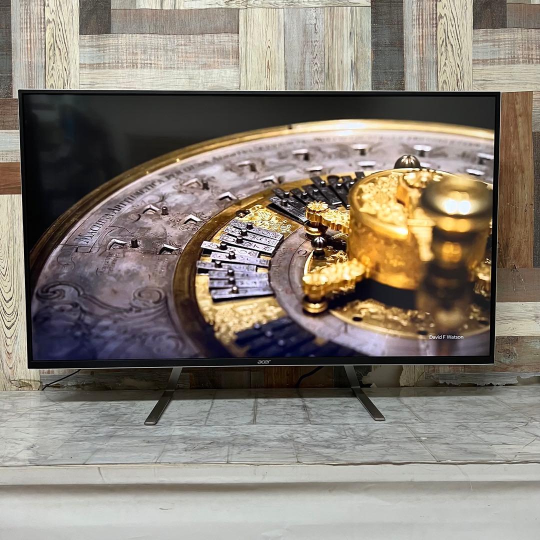 即日受渡❣️全国送料込acer43型4K液晶ホワイトパネルディスプレイ2画面表示