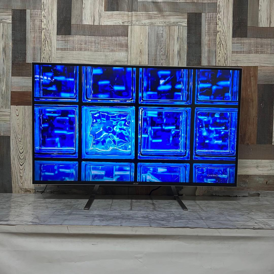 即日受渡❣️全国送料込acer43型4K液晶ホワイトパネルディスプレイ2画面表示