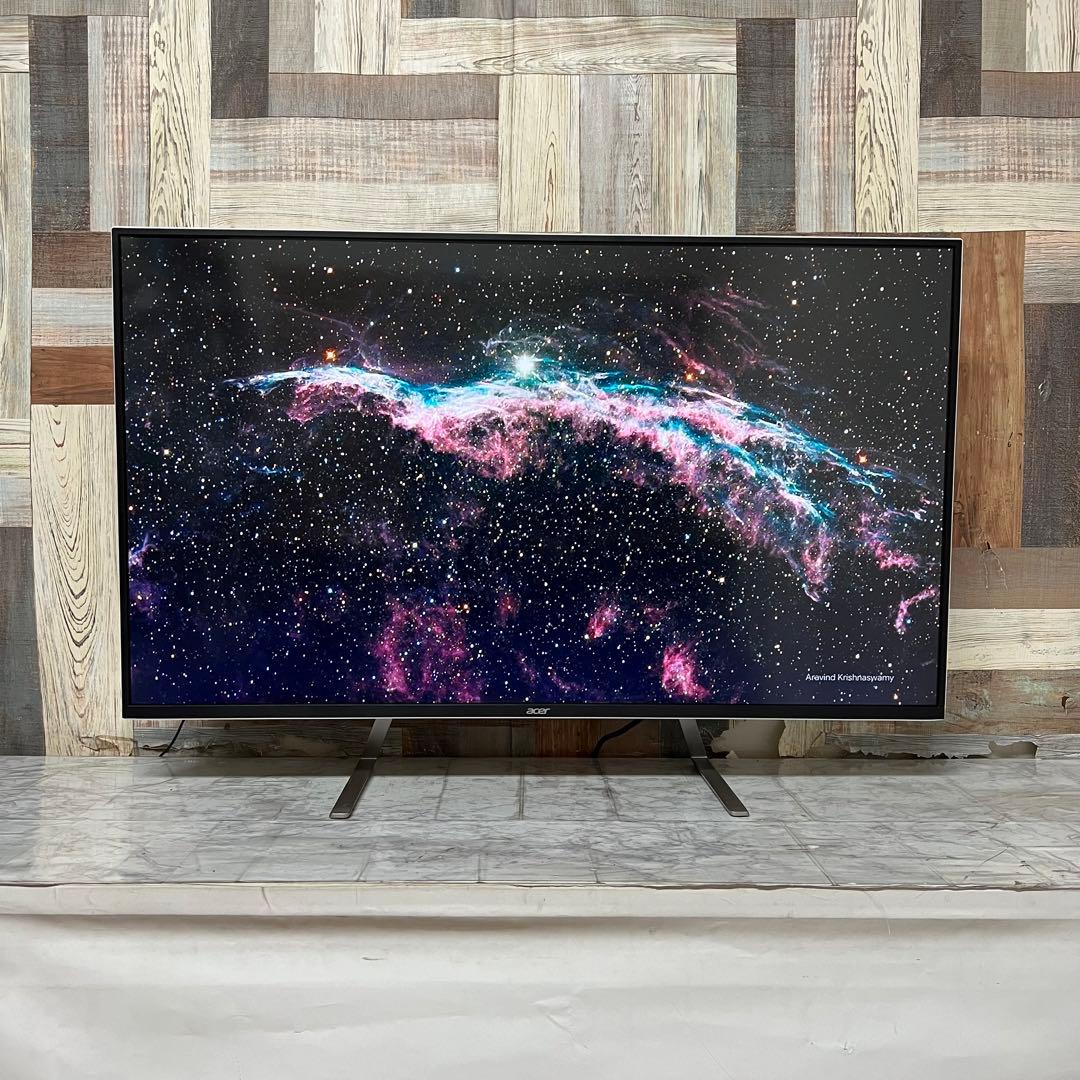 即日受渡❣️全国送料込acer43型4K液晶ホワイトパネルディスプレイ2画面表示