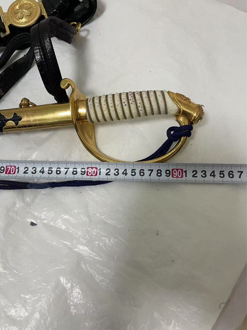 旧日本軍　模造刀　 軍刀　サーベル　 指揮刀 剣帯セット