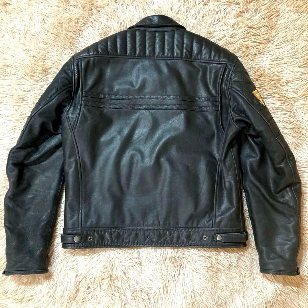 【美品】DEGNER カウレザー ライダースジャケット XL ブラック