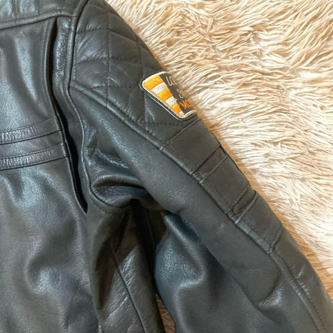 【美品】DEGNER カウレザー ライダースジャケット XL ブラック