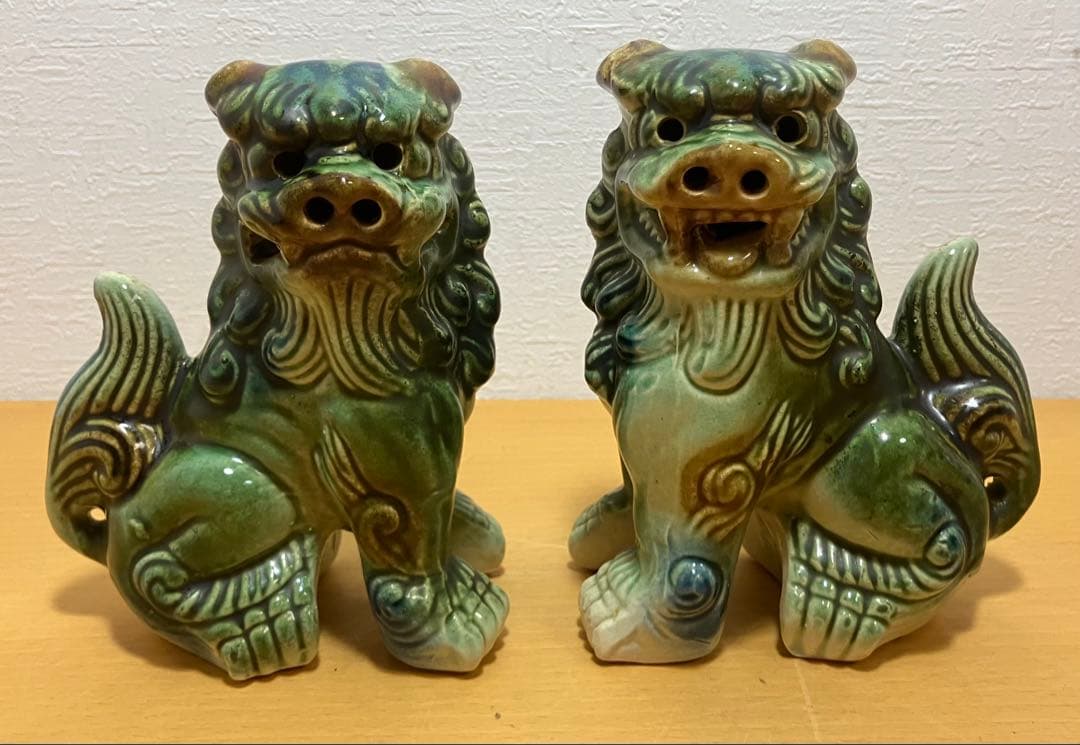 【置物】沖縄　シーサー　魔除け　沖縄土産　陶器　オブジェ