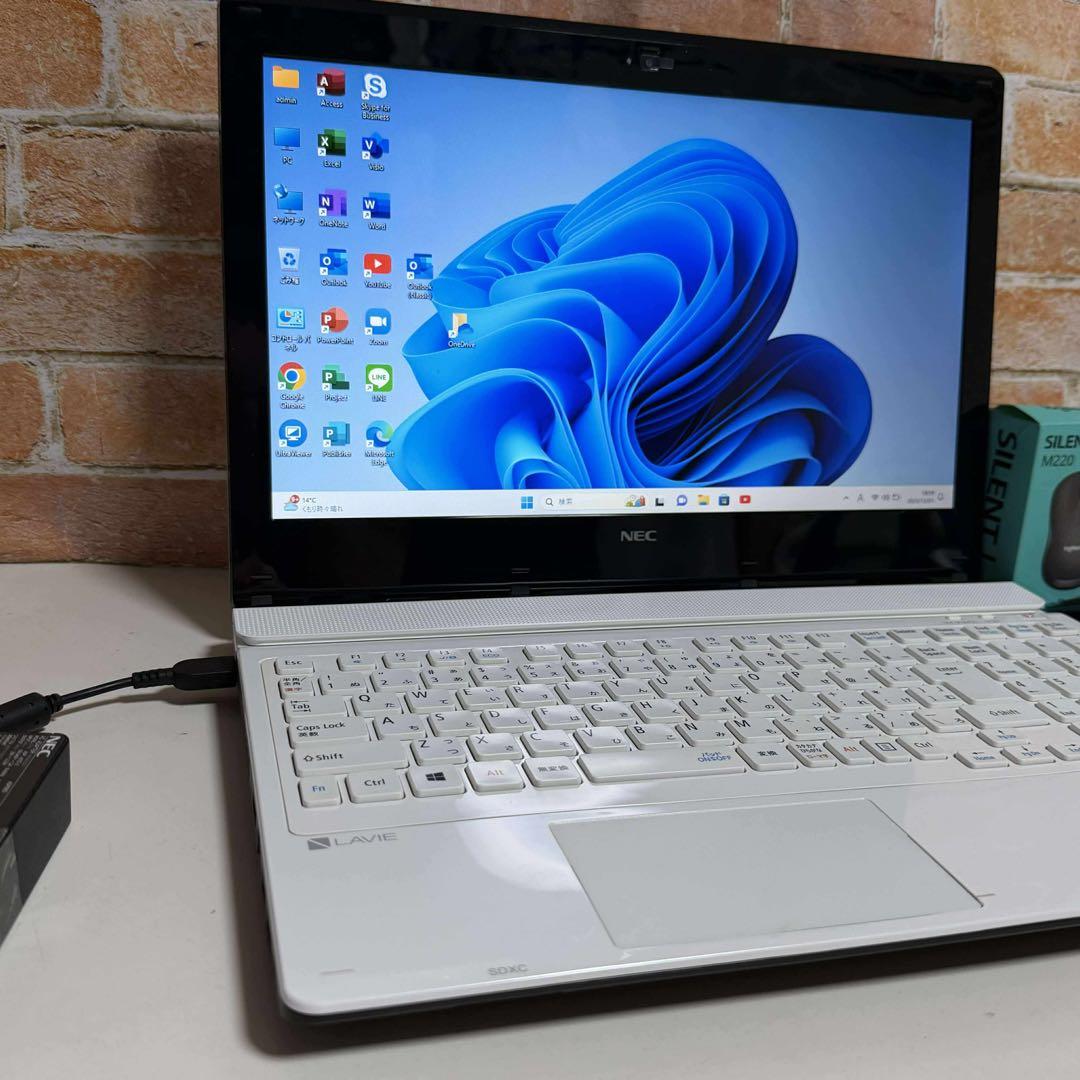 NECノート PC 高速起動SSD 256GB Windows11 オフィス付