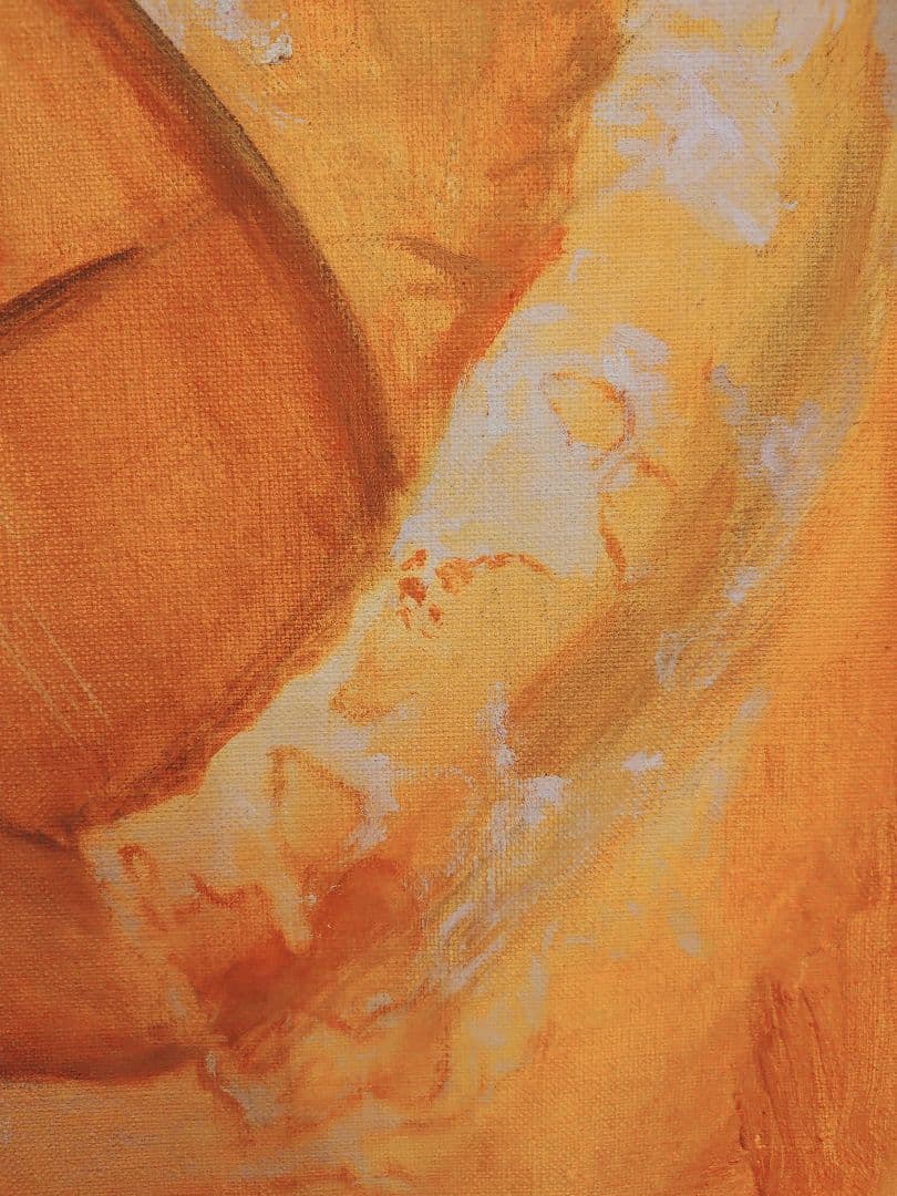 真珠夫人　肖像画　横山めぐみ　油絵　肉筆