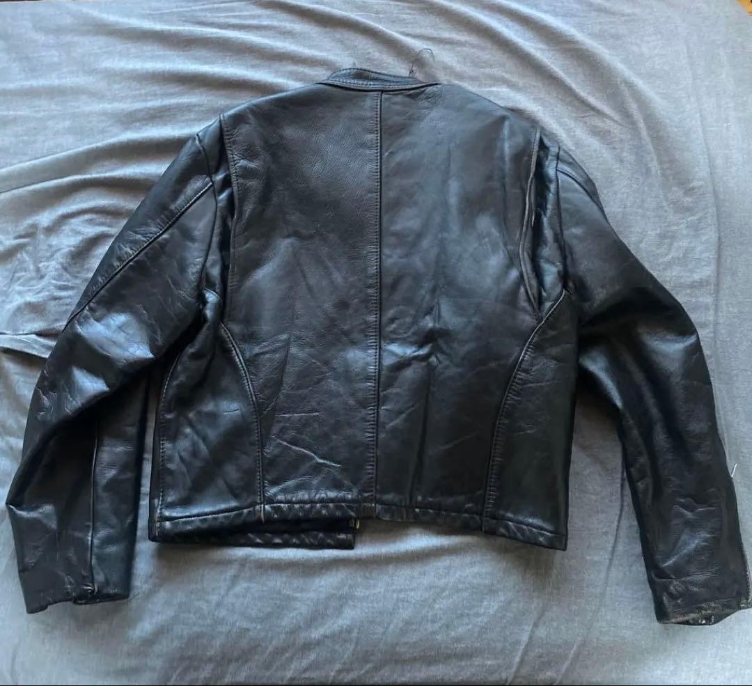 VANSON ライダースジャケット M 本革 牛革 黒 バンソン アメカジ 秋服