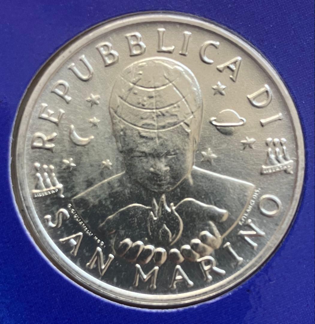 1000リラ銀貨（14.6g）含むセット　サンマリノ共和国