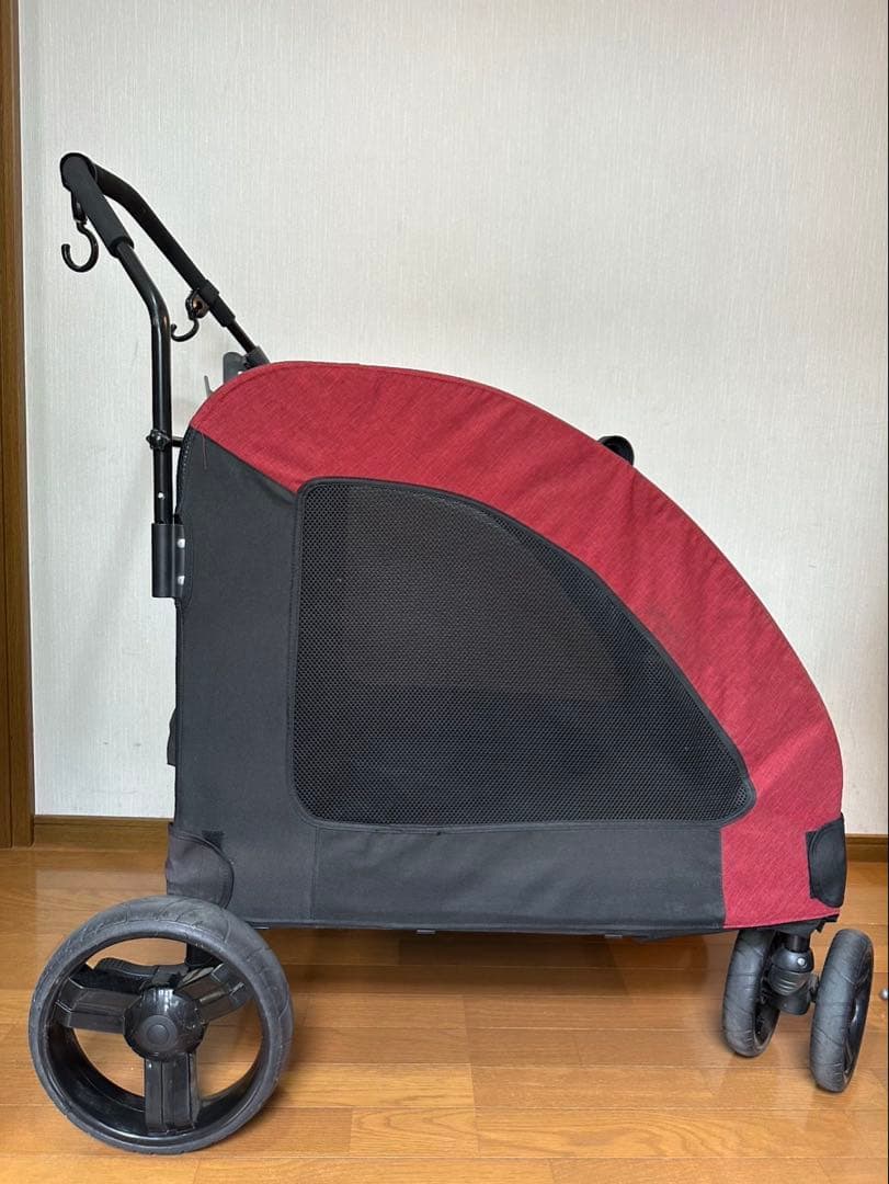 値下げ！送料込み！DOT ペットカート レッド 大型犬対応
