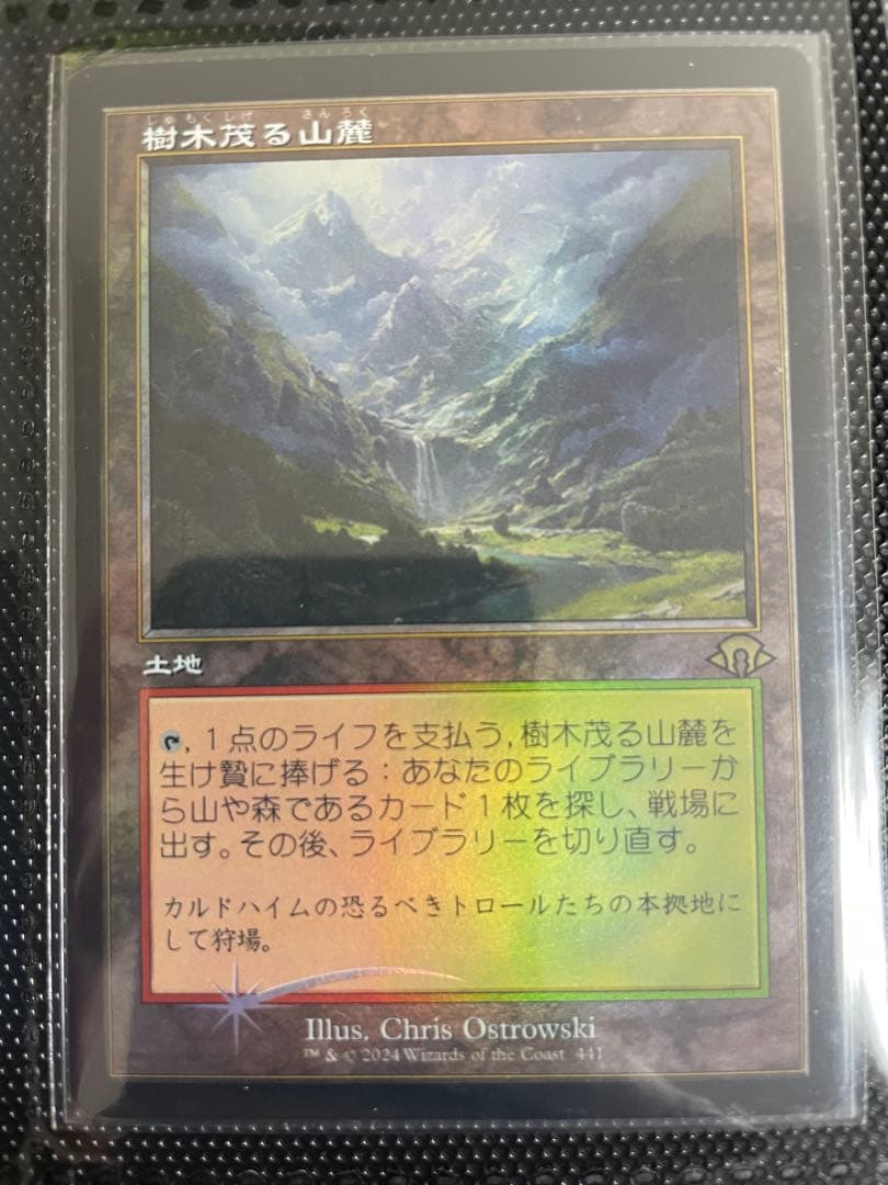 樹木茂る山嶺 旧枠　FOIL