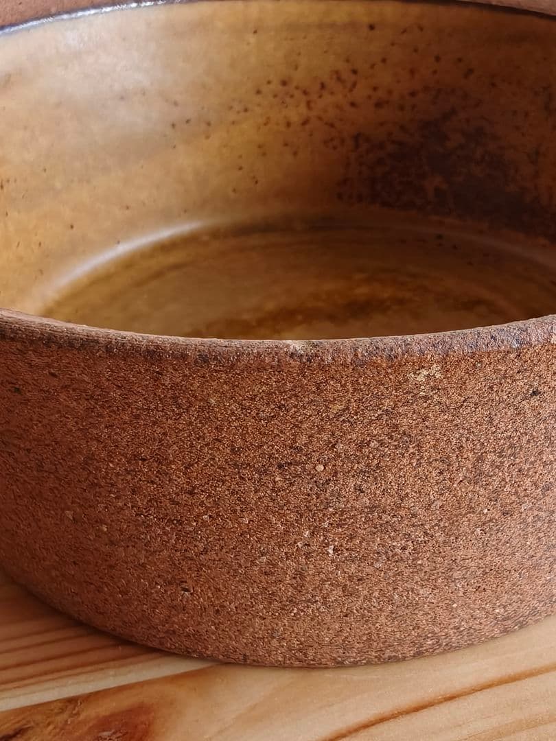 山本教行　深皿　グラタン皿　陶器　民芸　民藝　バーナード・リーチ ②　岩井窯