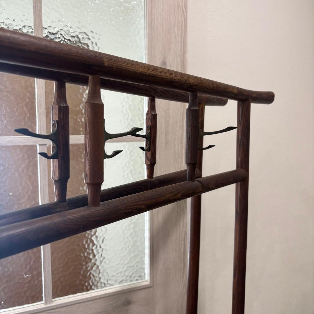 衣紋掛け　木製折りたたみ式 古道具