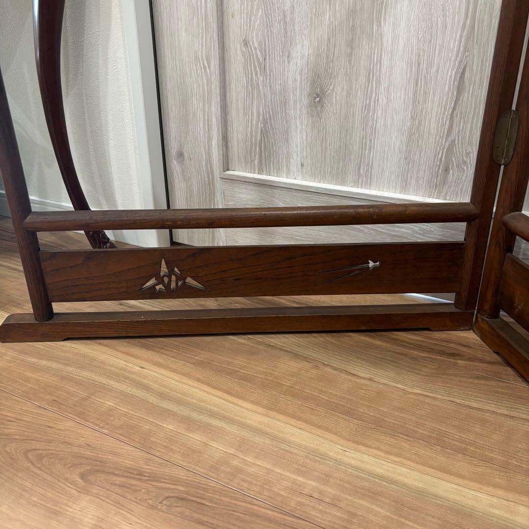 衣紋掛け　木製折りたたみ式 古道具