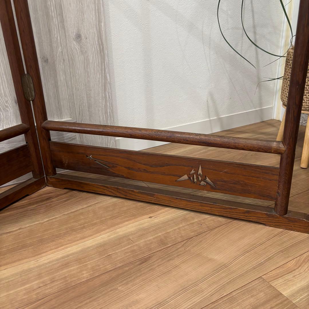 衣紋掛け　木製折りたたみ式 古道具